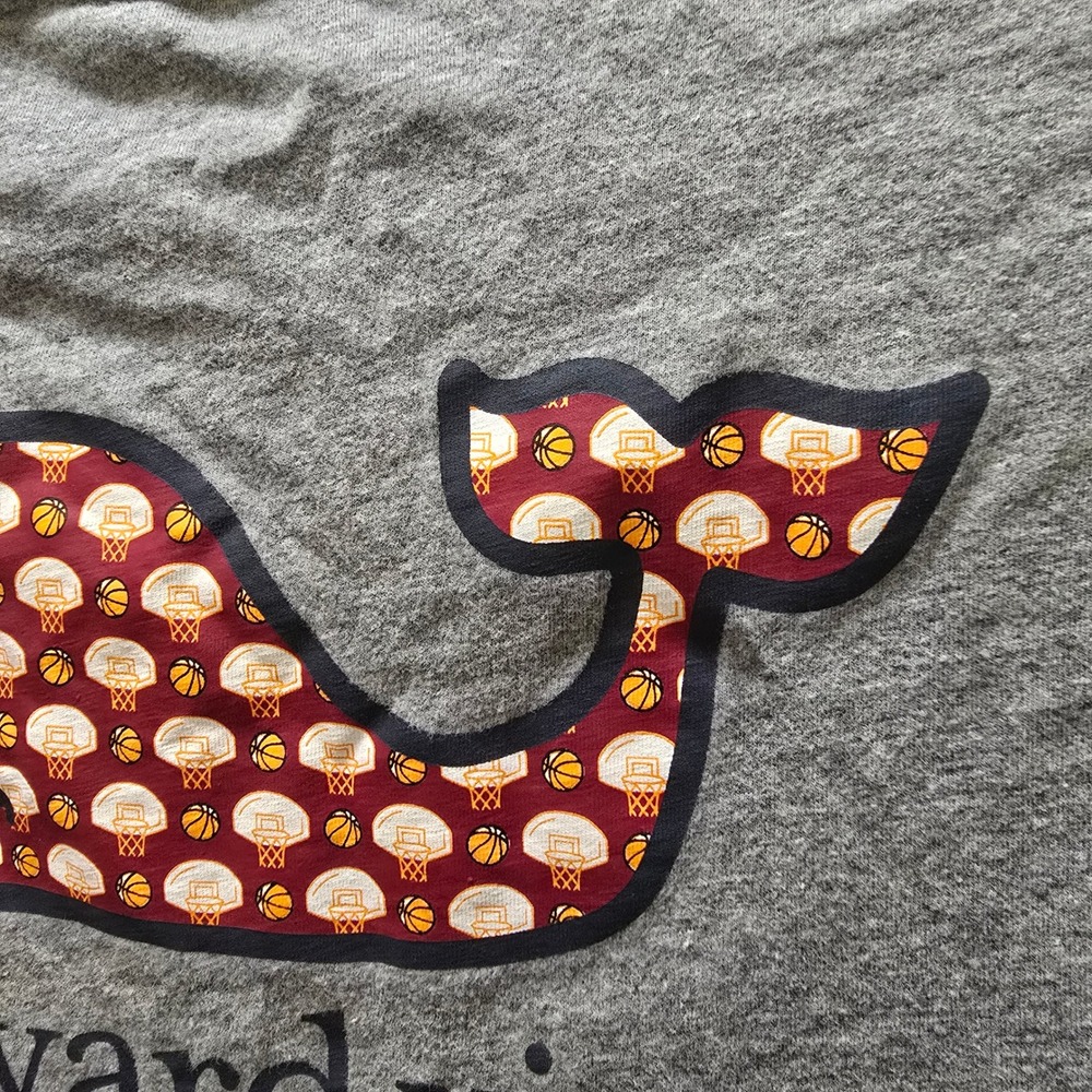 Vineyard Vines Kids XL Gray Basketball Whale Long Sleeve T Shirt Top‎ - Picture 10 of 10
